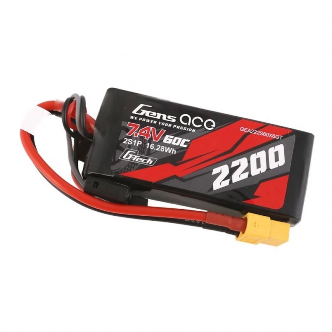 Gens Ace liPo akkumulátor 2200mAh 7,4V 60C XT60 csatlakozóval