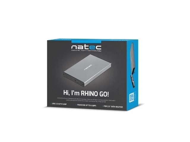 Rhino Go külső HDD/SSD tok szürke