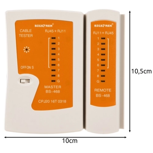 Rj45/rj11 vezeték tesztelő