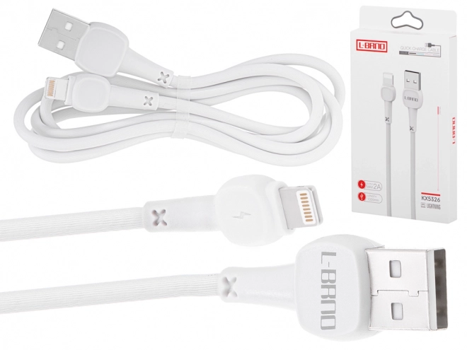 gyors töltésű USB-A Lightning kábel 100 cm fehér