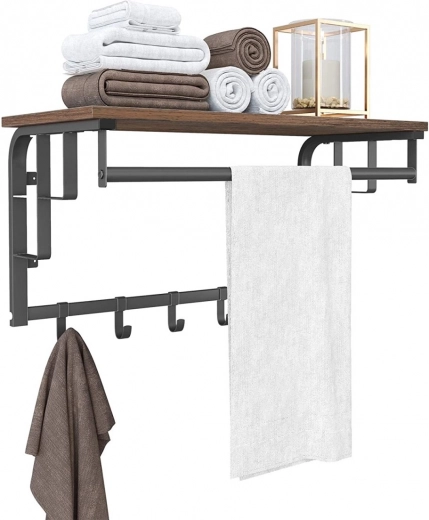 5 lekerekített akasztó és masszív rúd