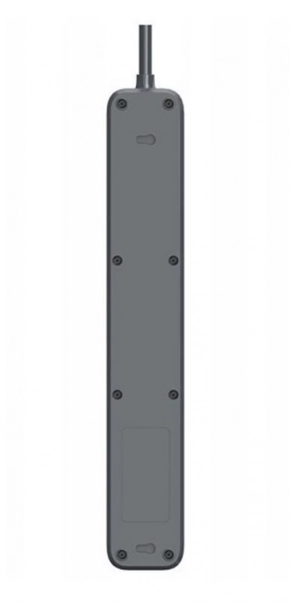 Antitúlfeszültségű elosztó Power Line+ 1,5m (4 aljzat + 3x USB A, 5V 2.4A)
