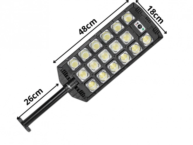 Napelemes LED utcai lámpa távirányítóval