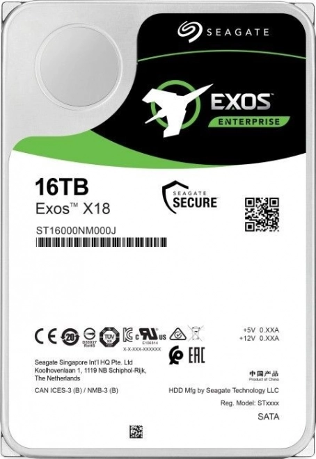 Exos X18 16TB merevlemez