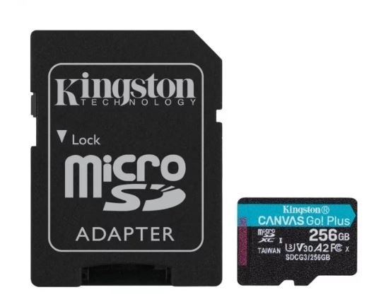 Kingston canvas go plus 256GB microSD kártya