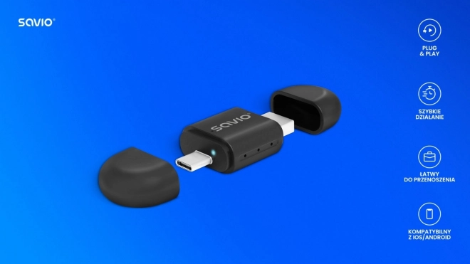 Vezeték nélküli adapter a CarPlay és az Android Auto TR-17-hez