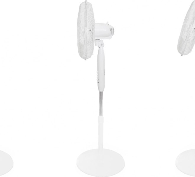 Álló ventilátor 45W - 3 üzemmód, 5 lapát, fehér