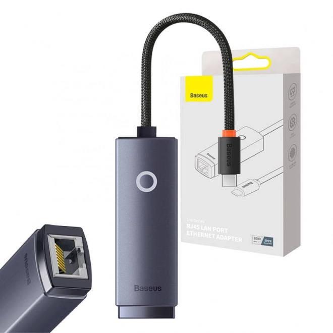 Baseus Lite Series USB-C RJ45 hálózati adapter (szürke)