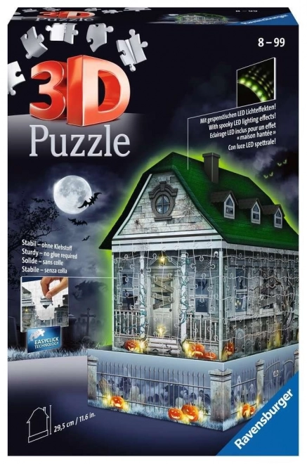 Ravensburger: 3D puzzle világító kísértetház 216 db