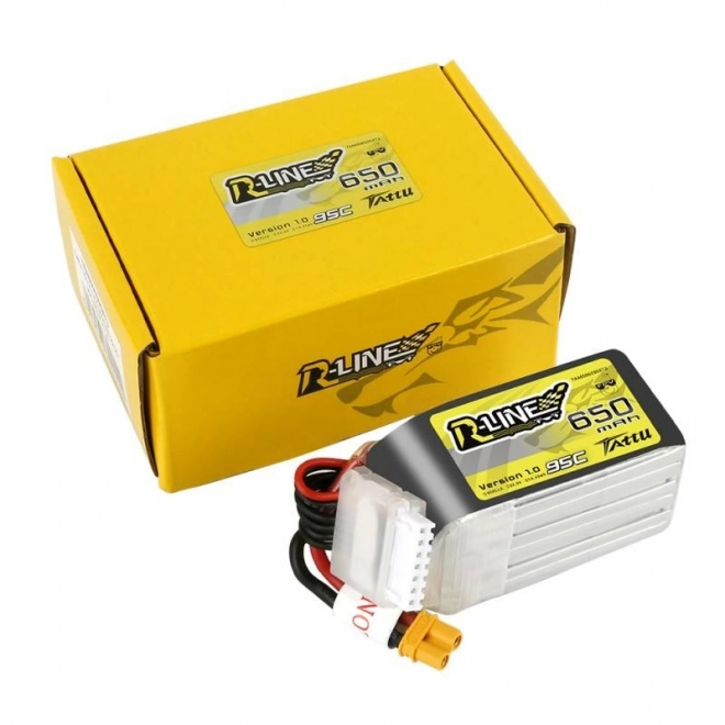 tattu r-line drón akkumulátor 650mah 22.2v 95c