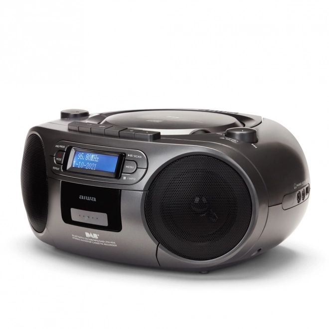 Hordozható BOOMBOX rádió és zenelejátszó DAB+ CD/MP3/USB/TAPE/BT