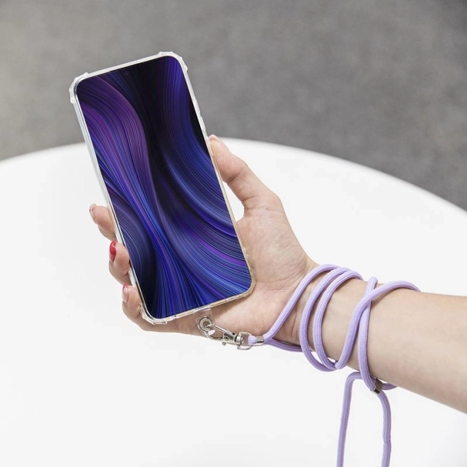 Univerzális telefontartó nyakpánt, fekete