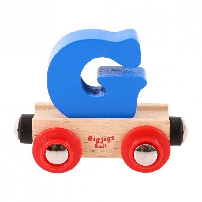 Bigjigs Rail fa kocsika - G betű