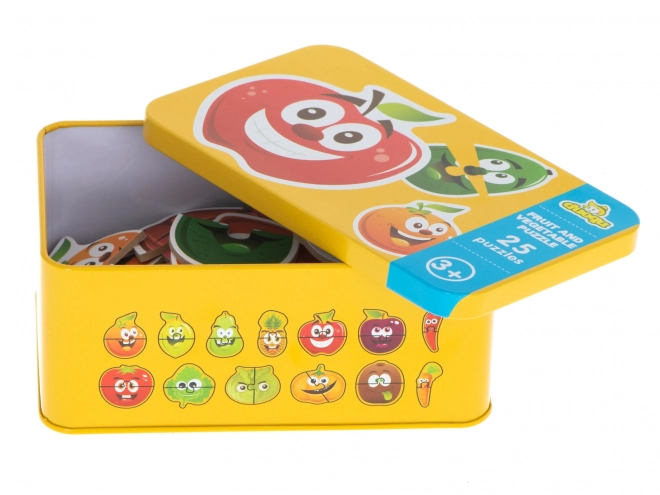 Oktató puzzle gyümölcsökkel és zöldségekkel 25 darabos