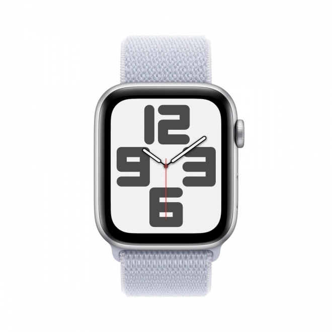 Órák SE GPS, ezüst alumínium tok 40 mm álomkék színű szíjjal