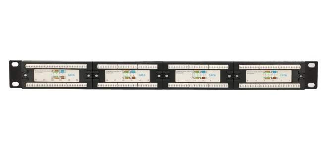 24 portos CAT6 UTP patch panel