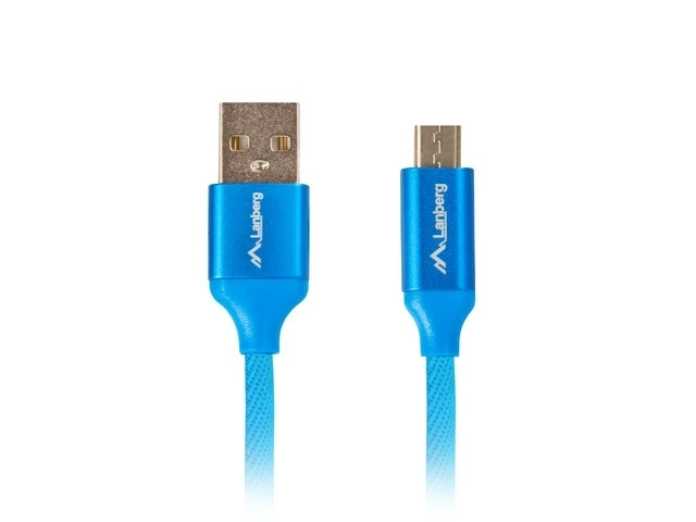 Prémium kék USB micro BM-AM kábel