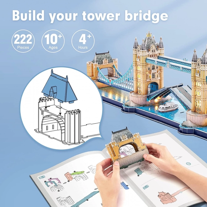 3D puzzle - Tower Bridge LED