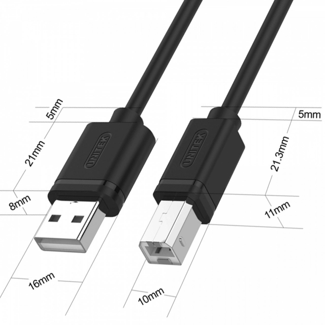 Univerzális USB nyomtató kábel 3M