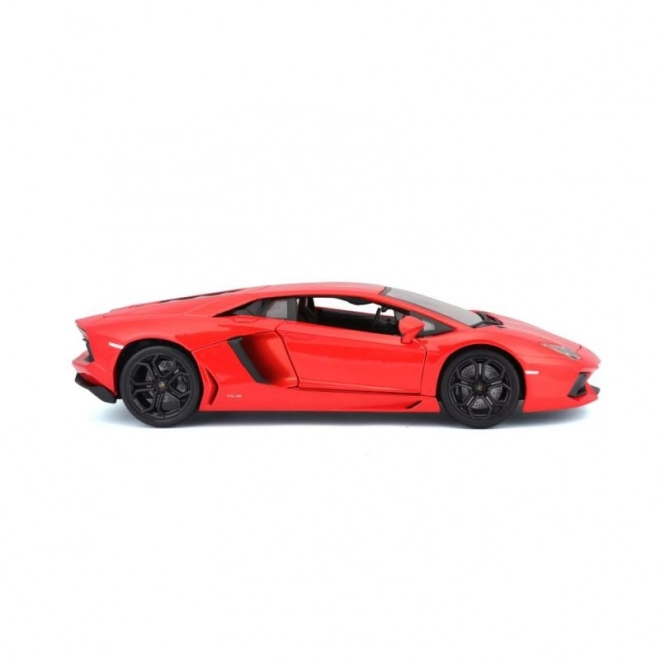 Bburago Lamborghini Aventador LP700-4 fém autó 1:18 méretarányban, narancssárga