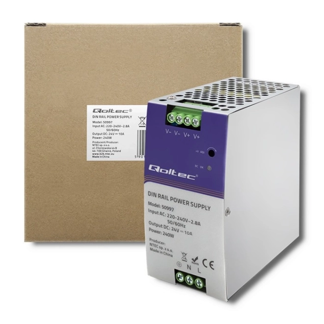 Tápellátás DIN sínre 240W 24V 10A
