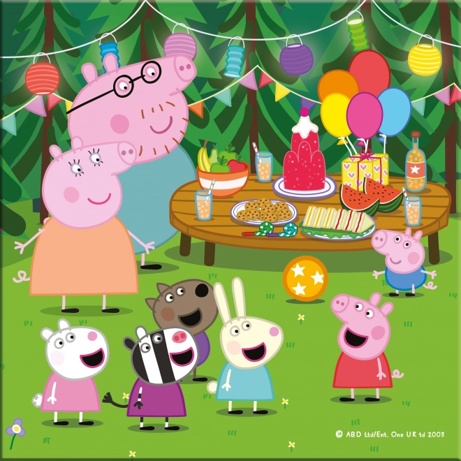 Puzzle Peppa Malac: Nyaralási kalandok 3x55 darab
