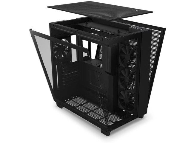 NZXT H9 Flow fekete számítógépház ablakos kivitelben