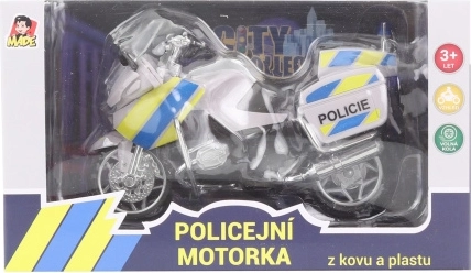 Fém rendőrségi motor 12 cm