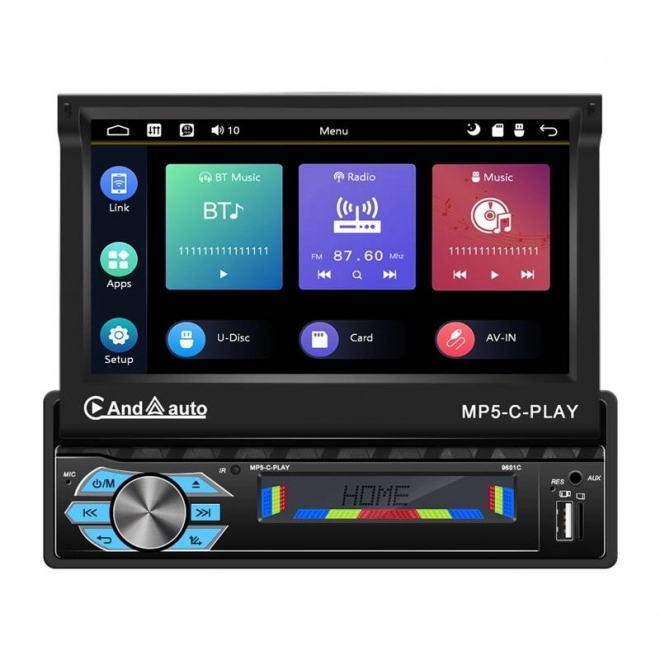 Autós monitor 9,0" Podofo Carplay és Android Auto támogatással