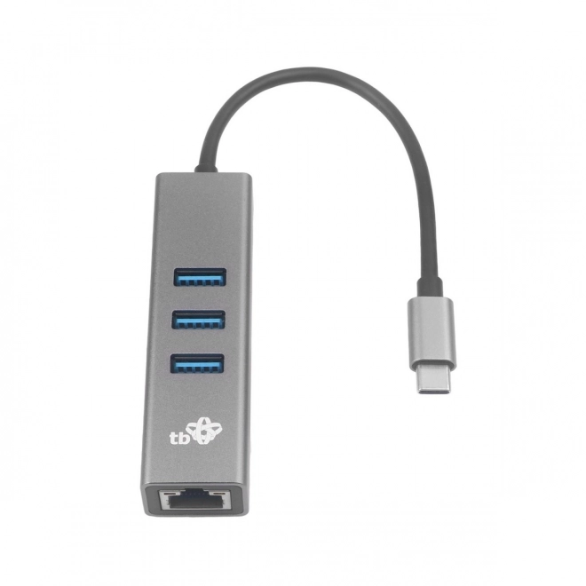 USB-C - RJ45 adapter + 3 USB-A csatlakozó - 1000 Mb/s