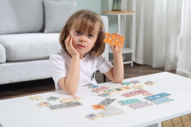 Drewniane numerikus puzzle - VIGA PolarB Montessori