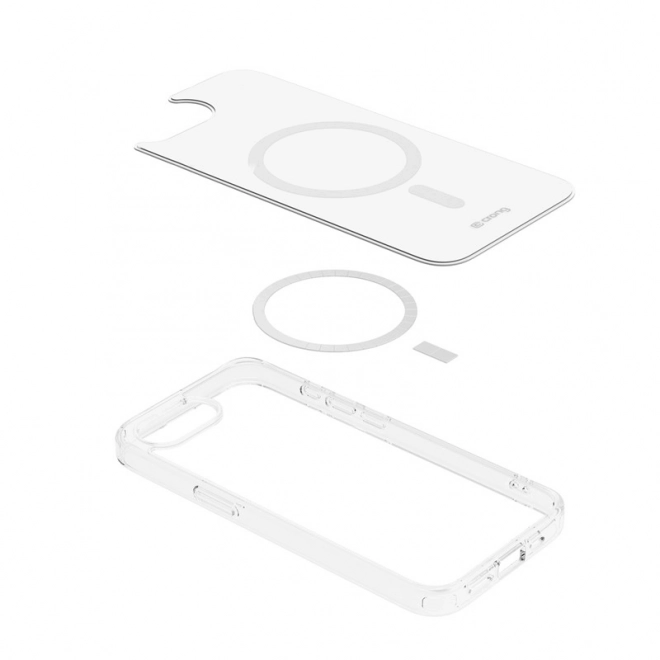 Átlátszó Clear MAG tok iPhone 16e-hez MagSafe-fel