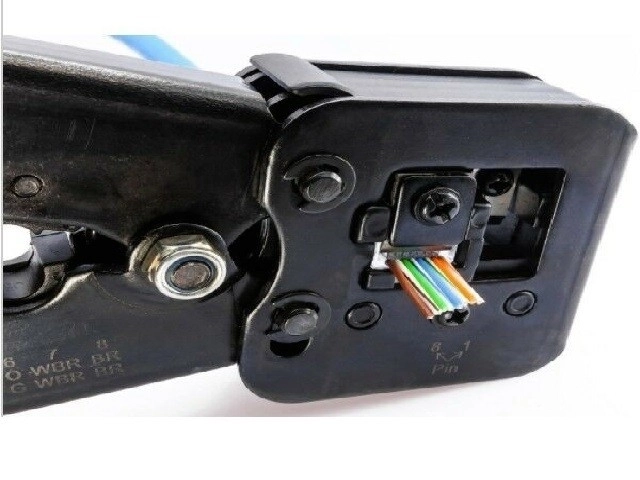 Rj45 Rj12 Rj11 csatlakozó prés