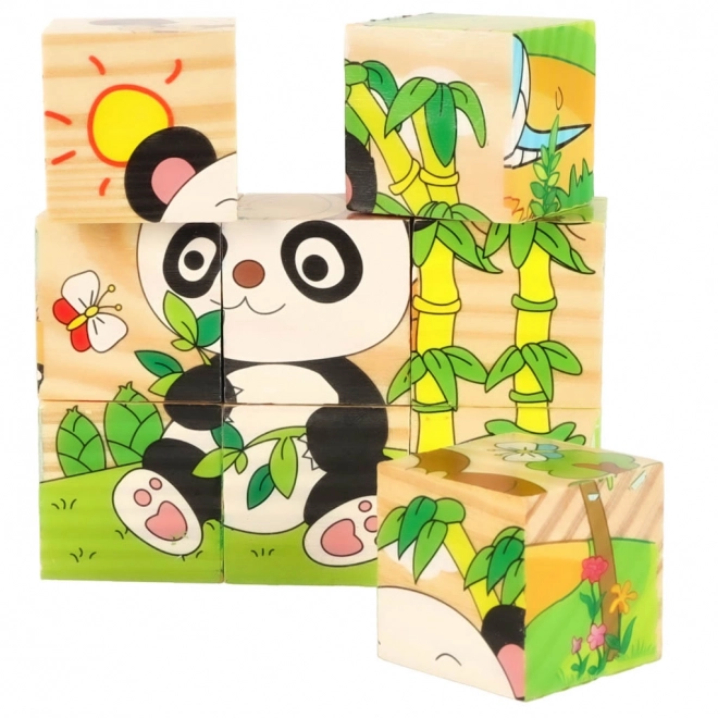 Fa oktató kirakó 3D Safari 6 az 1-ben