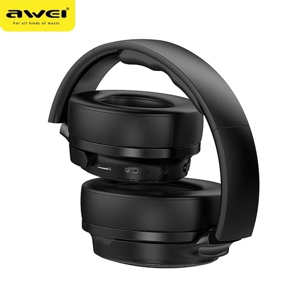 Vezeték nélküli Bluetooth fejhallgató fekete