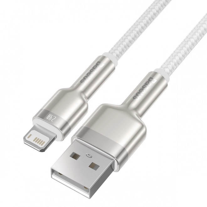 Baseus Cafule USB kábel Lightning csatlakozóval, fehér, 2m