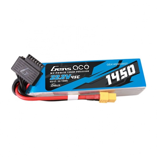 Gens Ace G-Tech 1450 mAh 6S1P lítium-polimer akkumulátor XT60 csatlakozóval