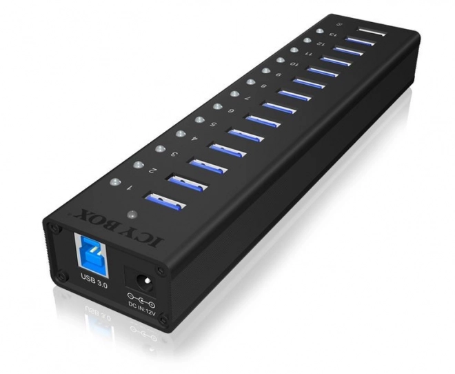 13 portos aktív USB Hub alumínium házban