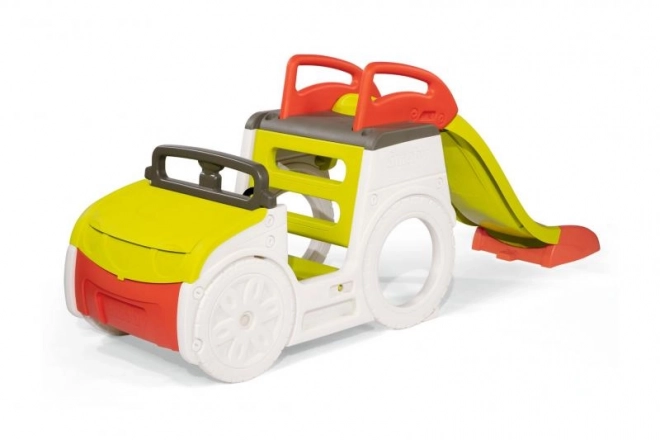 Smoby Auto Adventure csúszdával és homokozóval