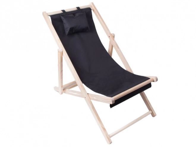 Fa összecsukható strandágy párnával