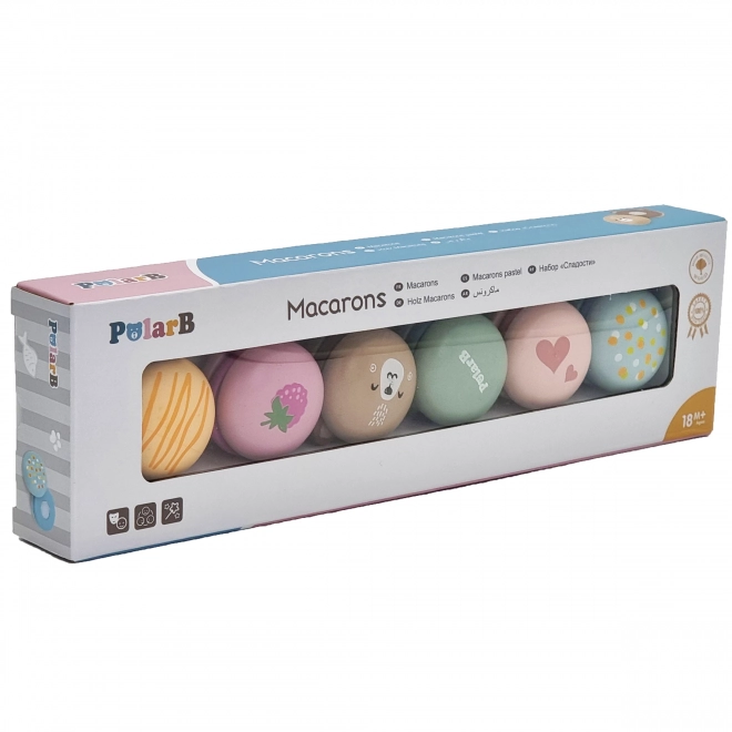 Fa macaron készlet gyerekeknek