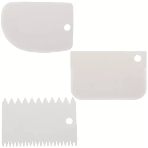 Forgó tortatál készlet 3 díszítő spatulával