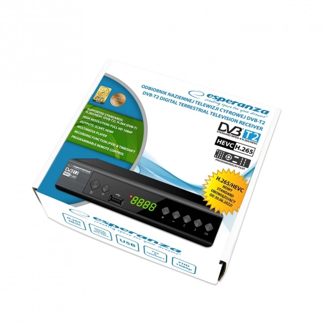 DVB-T2 H.265/HEVC Esperanza dekóder