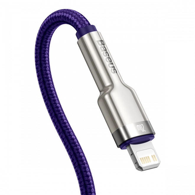 baseus cafule lightning kábel USB-C csatlakozóval, 20W, 1m, zöld