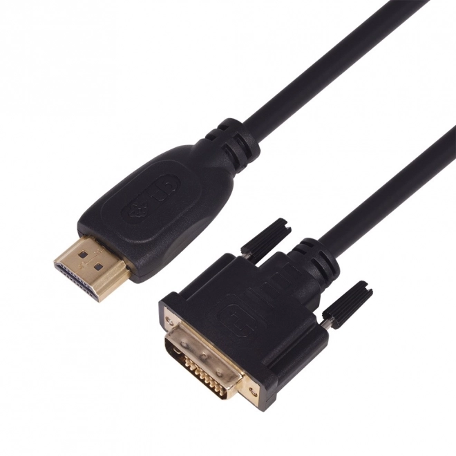 HDMI - DVI aranyozott kábel 1,8m