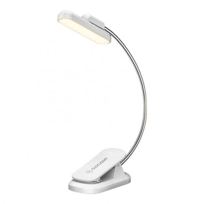 Glocusent vezeték nélküli forgó könyvlámpa, USB-C 1000mAh – Fehér