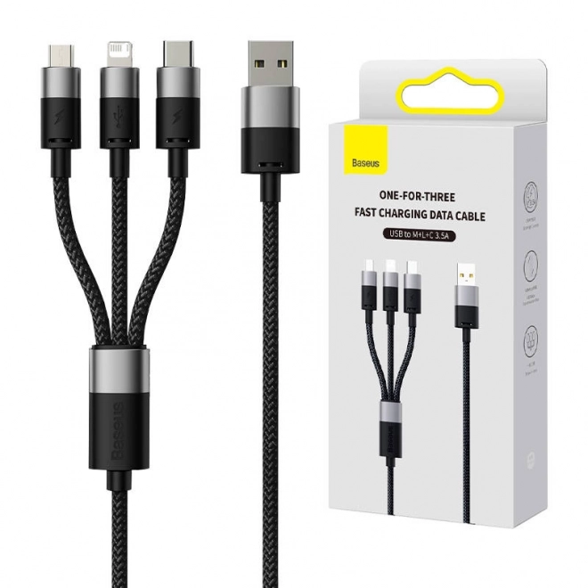 Baseus StarSpeed 3 az 1-ben töltőkábel USB-C, micro USB, Lightning