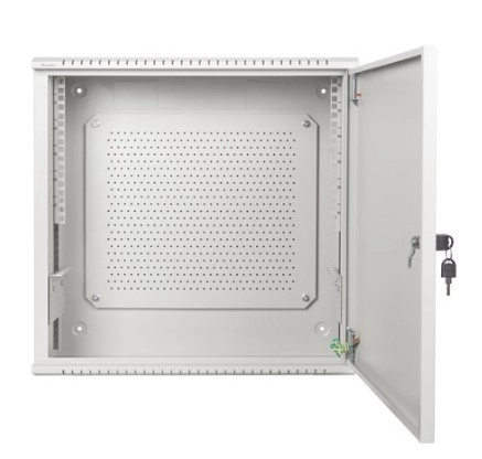 Lanberg alacsony profilú fali rack szekrény 19 hüvelykes 6U+3U szürke