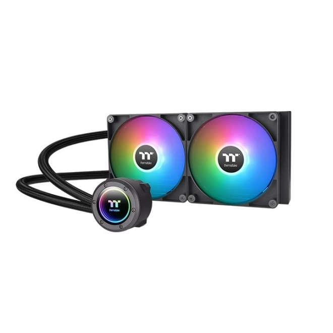 Thermaltake TH280 V2 ARGB vízhűtés réz CPU blokkal és két 140 mm-es ventillátorral
