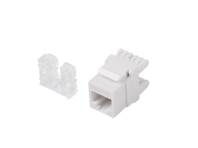 RJ45 Keystone modul dugasz UTP Cat6 180 fokos szerelési dobozhoz